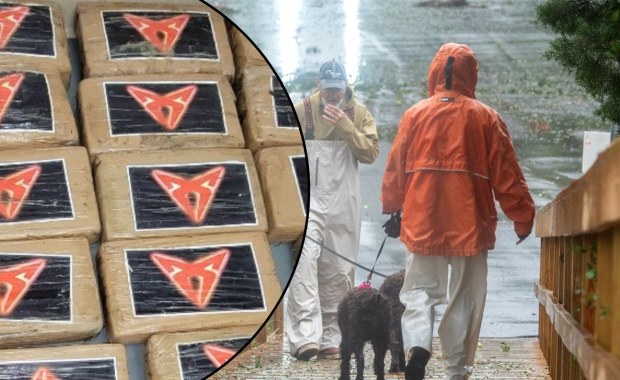 Huragan wyrzucił na plażę kokainę wartą ponad milion dolarów