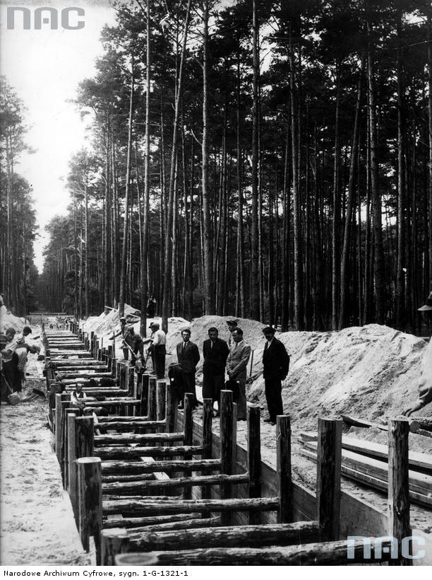 Huta w Stalowej Woli - fragment budowy, sierpień 1939 /Z archiwum Narodowego Archiwum Cyfrowego