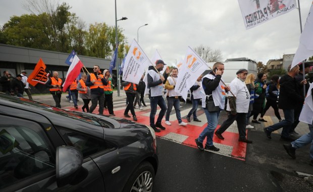 ​Hutnicy i koksownicy wyszli na ulice. Protest w Dąbrowie Górniczej