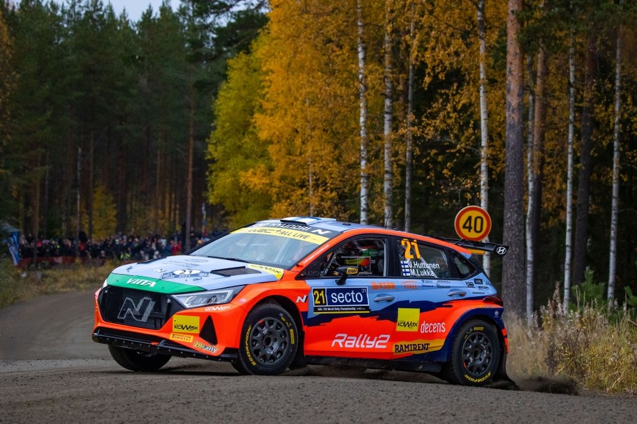 Huttunen i Lukka w czołowej trójce WRC 2 w jubileuszu Rajdu Finlandii /Materiały prasowe