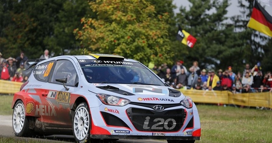 Hyundai i20 WRC na zeszłorocznym Rajdzie Niemiec /Informacja prasowa