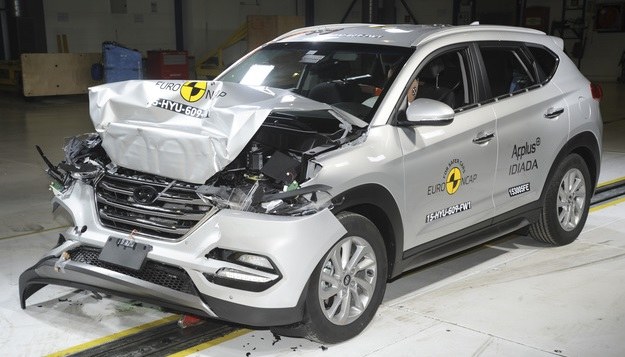 Hyundai Tucson po crash teście /Euro NCAP