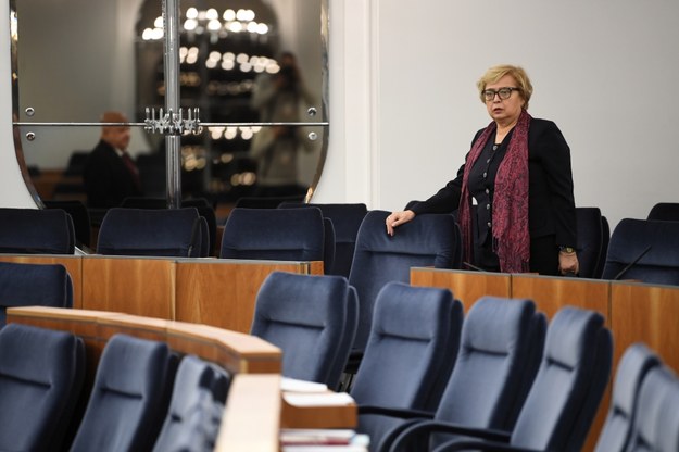 I prezes Sądu Najwyższego Małgorzata Gersdorf na sali obrad Senatu /Bartłomiej  Zborowski /PAP