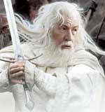 Ian McKellen jako Gandalf w filmie "Powrót Króla" /