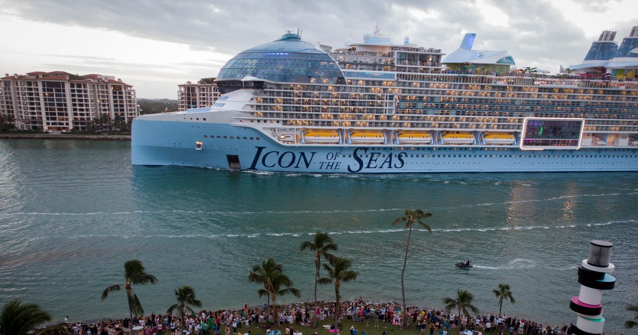 Icon of the Seas to największy na świecie statek wycieczkowy /Marco Bello  /AFP