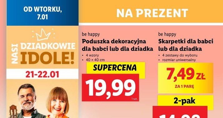 Idealne upominki na Dzień Babci i Dziadka od 7 stycznia w Lidlu! Sprawdź, co znajdziesz w ofercie! /Lidl /INTERIA.PL