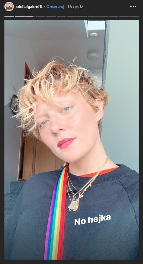 Iga Krefft w nowej fryzurze /Instagram /Instagram