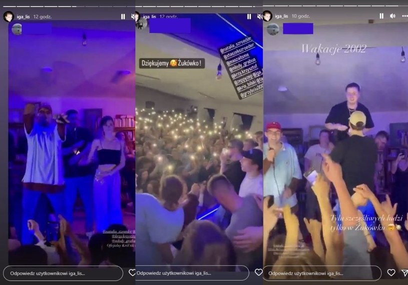 Iga Lis pokazała relację z koncertu. Co tam się działo! /Instagram/iga_lis  /Instagram