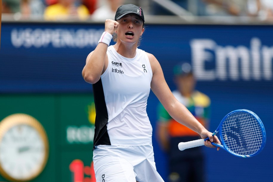 Iga Świątek awansowała do ćwierćfinału WTA 500 w Seulu /JOHN G. MABANGLO /PAP