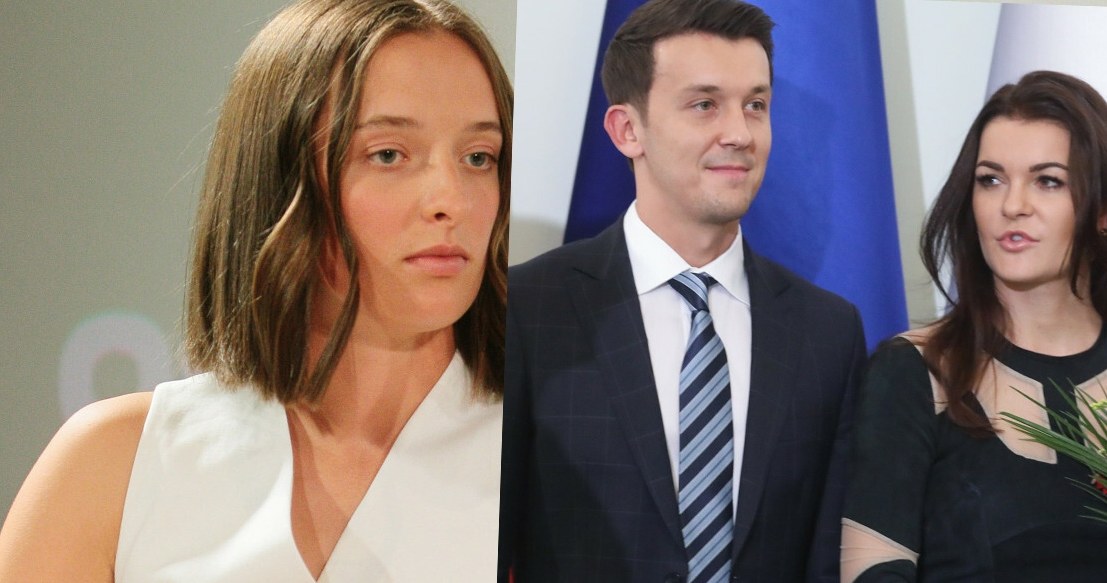 Iga Świątek, Dawid Celt i Agnieszka Radwańska /East News