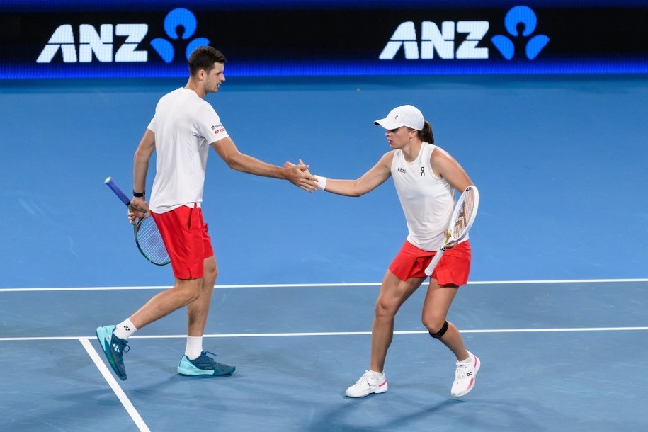 Iga Świątek i Hubert Hurkacz /Steven Markham /PAP/EPA