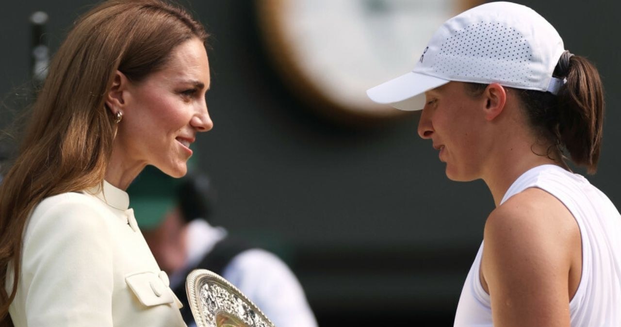 Iga Świątek i księżna Kate, Wimbledon 2025 /Rex Features /Ella Ling/Shutterstock /East News