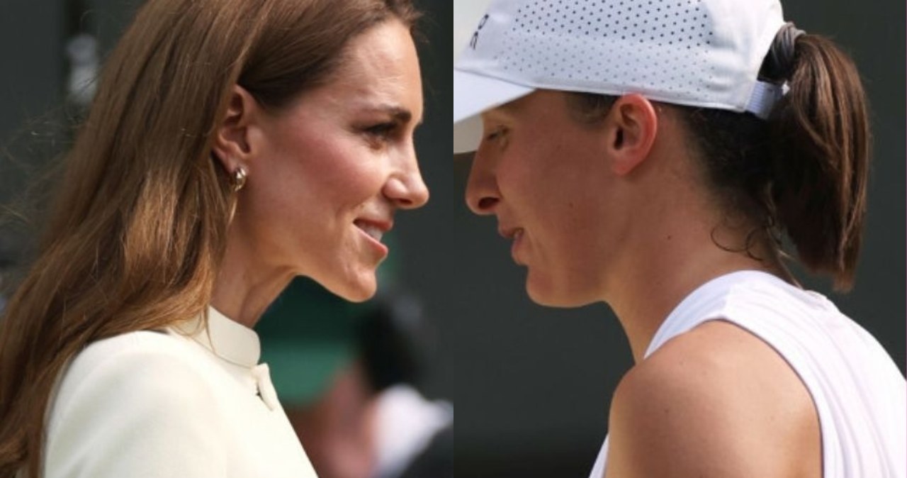 Iga Świątek i księżna Kate, Wimbledon 2025 /East News