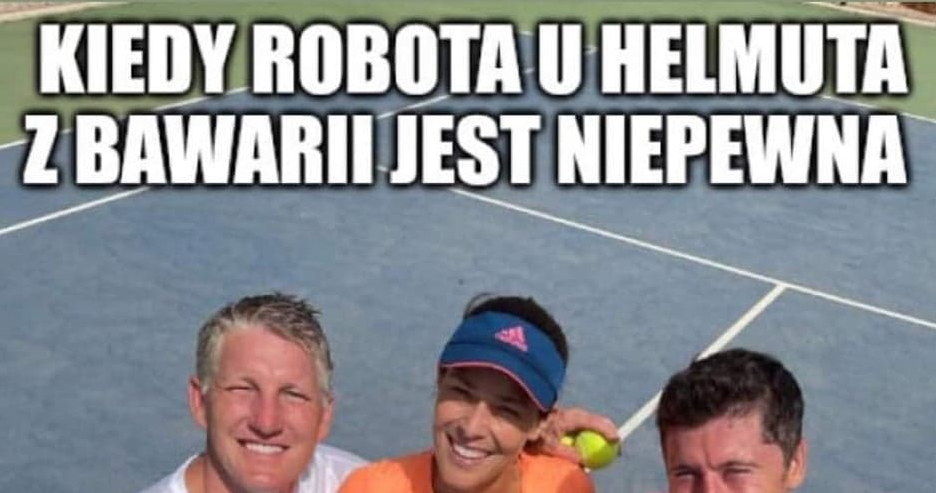 Iga Świątek i Robert Lewandowski [MEMY] /materiał zewnętrzny