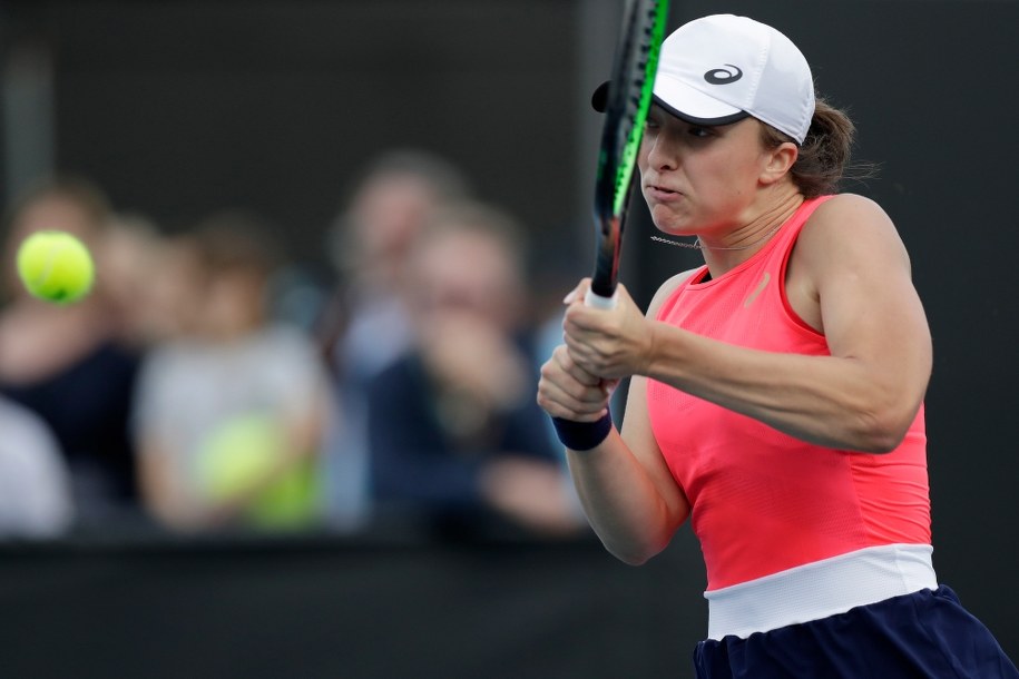 Iga Świątek w meczu 3. rundy Australian Open przeciwko Hiszpance Carli Suarez Navarro /	LYNN BO BO /PAP/EPA