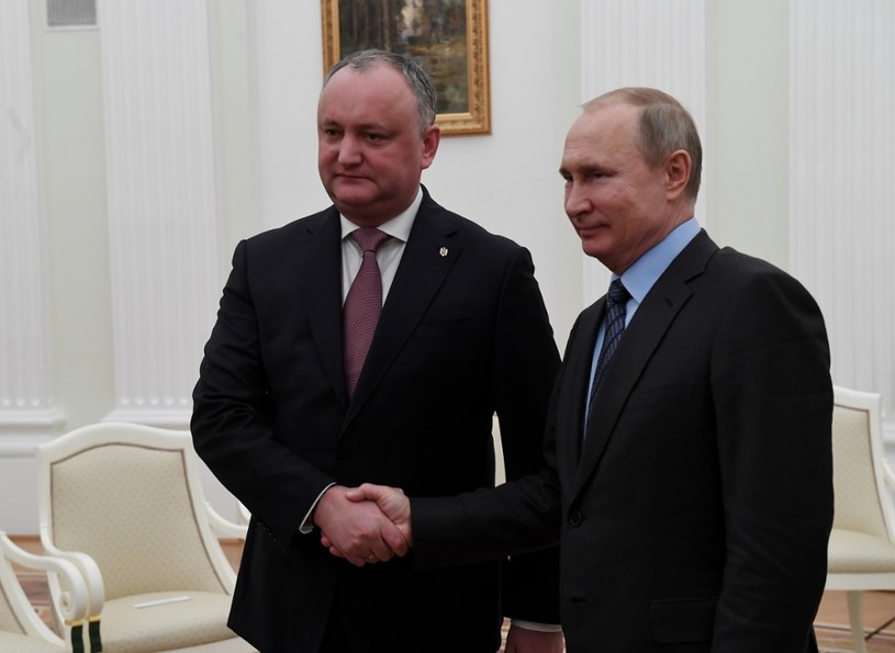 Igor Dodon z prezydentem Rosji /Sergey Mamontov /East News