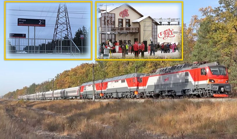 Igora - kolejna sekretna stacja kolejowa Putina odkryta przez niezależne media /Twitter/NEXTA za Nowaja Gazieta /materiały prasowe