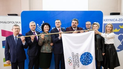 Igrzyska Europejskie: Symbol imprezy trafił do Krynicy-Zdroju