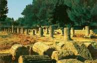 Igrzyska greckie, gimnazjon w Olimpii, II w. p.n.e. /Encyklopedia Internautica
