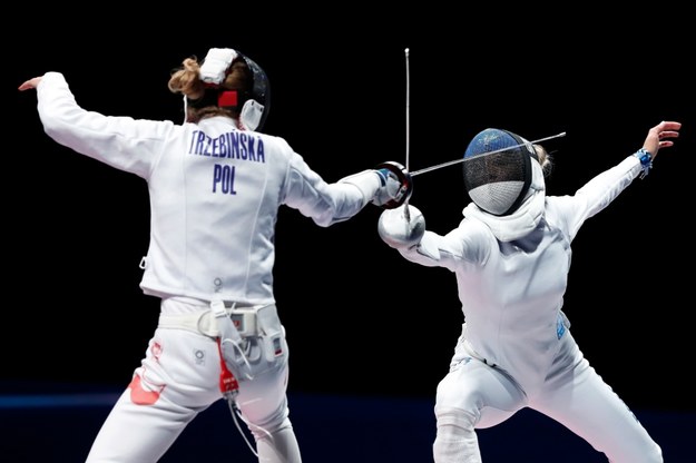 Igrzyska olimpijskie Tokio 2020. Erika Kirpu z Estonii w pojedynku z Ewą Trzebińską /Kiyoshi Ota /PAP/EPA