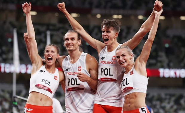 Igrzyska olimpijskie Tokio: Złoty medal polskiej sztafety mieszanej 4x400 metrów! [WIDEO]