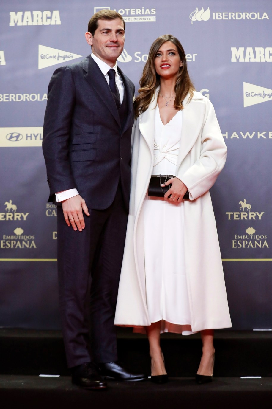 Iker Casillas i Sara Carbonero /JUAN CARLOS HIDALGO    /PAP/EPA