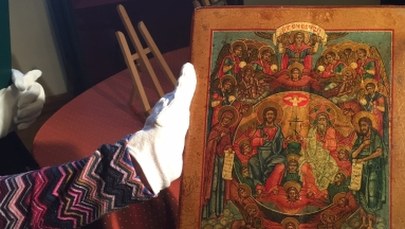 Ikony z przemytu darem celników dla Muzeum Warmii i Mazur