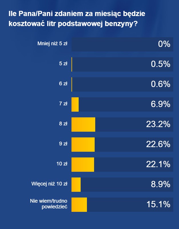 Ile będzie kosztowała benzyna za miesiąc według Polaków? /RMF FM