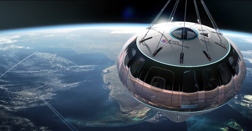 ​Ile kosztuje lot w kosmos? Statek kosmiczny Neptun firmy Space Perspective wyniesie turystów na wysokość 30 km. Za taki lot trzeba zapłacić 125 tys. dolarów. /materiały prasowe