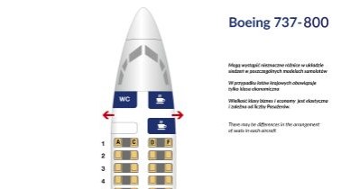 Ile pasażerów zabiera Boeing 737-800? Na pokład samolotów LOT może wejść 186 pasażerów. /Polskie Linie Lotnicze LOT