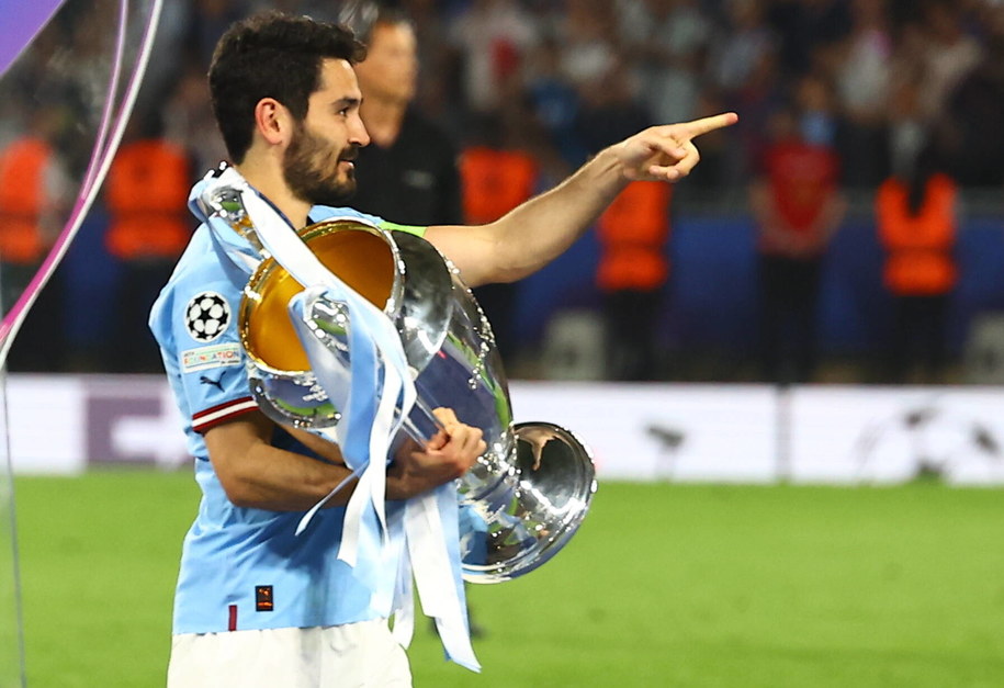 Ilkay Gundogan jeszcze w barwach Manchester City /SEDAT SUNA /PAP/EPA