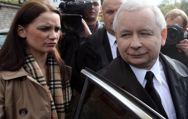 Ilona Klejnowska z Jarosławem Kaczyńskim /- /East News