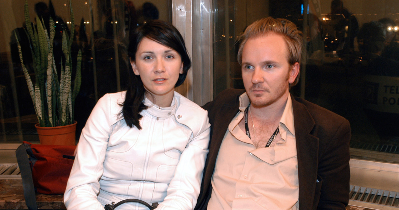 Ilona Ostrowska i Jacek Borcuch, 2004 rok /Mikulski /AKPA