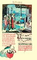 Iluminacja, Karta z Pontyfikału biskupa płockiego Erazma Ciołka, ok. 1515 /Encyklopedia Internautica