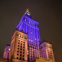 Iluminacja Pałacu Kultury 