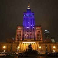 Iluminacja Pałacu Kultury 