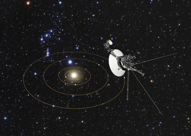 Ilustracja przedstawiająca sondę Voyager 1 /NASA/ESA/STScI /East News