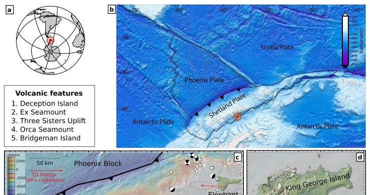 Ilustracja strefy aktywnej sejsmicznie u wybrzeży Antarktydy /Cesca et al. 2022, Communications Earth & Environment/Open Access/CC BY 4.0 /domena publiczna