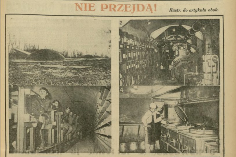 Ilustracje do artykułu IKC z 21 lipca 1939 o fortyfikacjach Linii Maginota. Sam tekst opisywał je w samych superlatywach, podkreślając potęgę Francji, określaną "sojuszniczką Polski". W tekście jednak pominięto, że same fortyfikacje służyły do ochrony Francji, a nie Polski