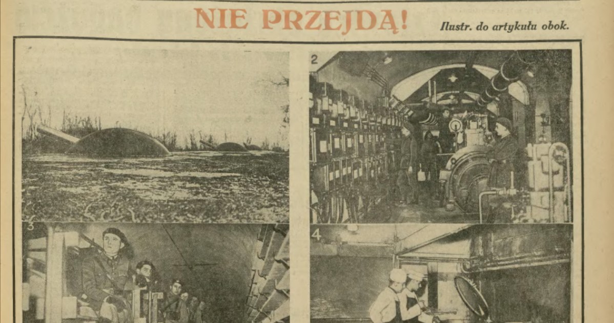 Ilustracje do artykułu IKC z 21 lipca 1939 o fortyfikacjach Linii Maginota. Sam tekst opisywał je w samych superlatywach, podkreślając potęgę Francji, określaną "sojuszniczką Polski". W tekście jednak pominięto, że same fortyfikacje służyły do ochrony Francji, a nie Polski