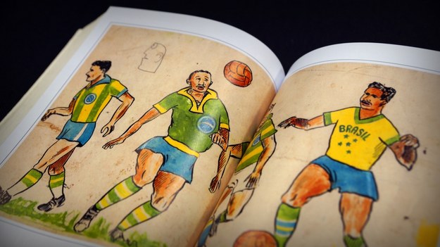 Ilustracje w książce "Futebol" /Michał Dukaczewski /RMF FM
