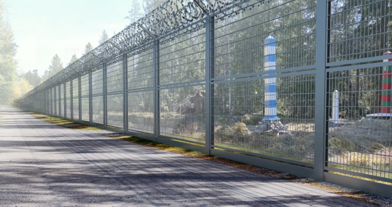 Ilustracyjny obraz muru budowanego na wschodniej granicy Finlandii /www.raja.fi /materiały prasowe