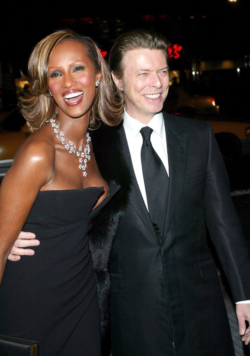 Iman i David Bowie w 2003 roku /	Evan Agostini / Staff /Getty Images