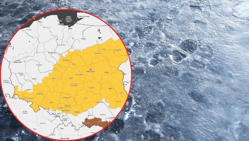 IMGW ostrzega 11 województw przed marznącym deszczem i gołoledzią. /Shutterstock