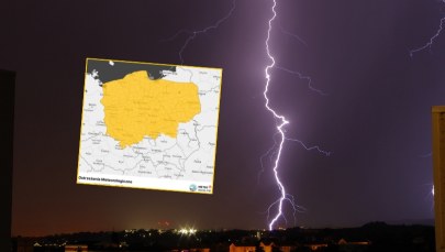 IMGW ostrzega przed burzami. Alerty dla 11 województw