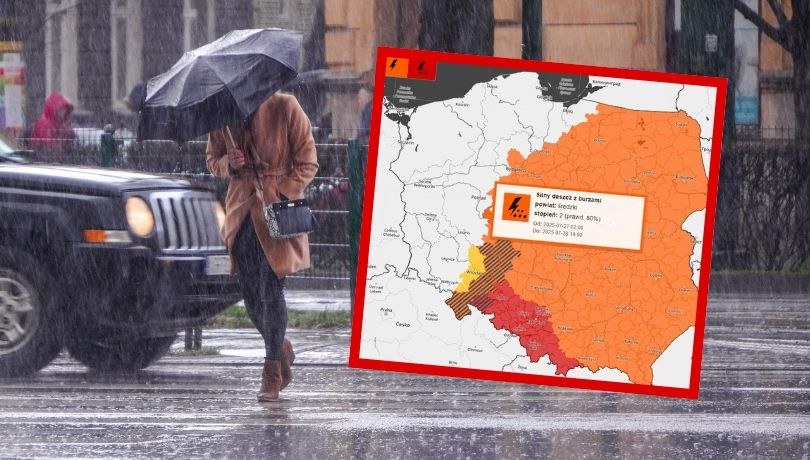 IMGW ostrzega przed burzami i silnym deszczem /Shutterstock