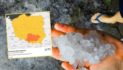 IMGW ostrzega przed burzami z gradem. W tych regionach będzie najgorzej