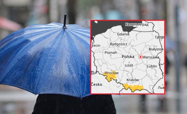 IMGW ostrzega przed intensywnymi opadami. Te regiony są zagrożone
