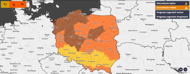 IMGW ostrzega przed silnym wiatrem w całej Polsce /IMGW /
