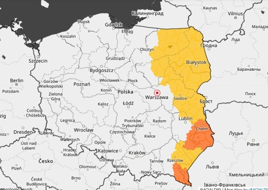IMGW: ostrzeżenie meteorologiczne /IMGW  /